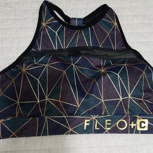 Fleo x Chestee collab: Romantic Escape, geometric jewel tone pattern